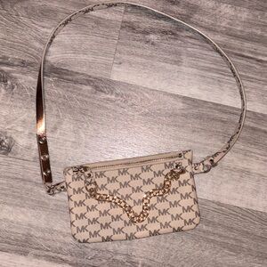 Michael Kors Beige Cross Bag